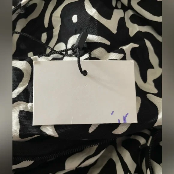New ZARA Women Black White Maxi Dress Size XS - Picture 11 of 14